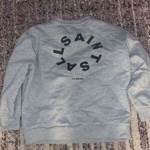 All Saints Gray Crewneck Sweater